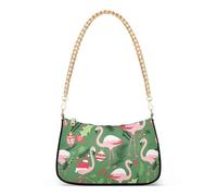 GuoChe Patrón de Navidad con rubor flamenco oliva_3 (1) bolso bandolera de cadena de moda para mujer para viajar