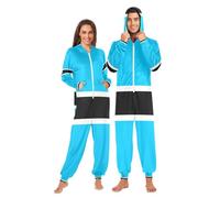 GuoChe Pijamas unisex de una sola pieza para adultos, divertidos monos con capucha, Bandera nacional de Botswana, 3X-Large