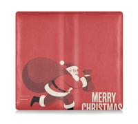 GuoChe Portatarjetas de cuero para registro y seguro, para hombres y mujeres, organizador de guantera para documentos, tarjetas, licencia Energetic Santa Rush