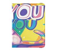 GuoChe Pride Month A Rainbow Cat - Cartera de piel para documentos y tarjetas de seguro para documentos, tarjetas, licencia para hombres y mujeres, Color 5, 1 size