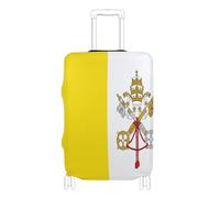 GuoChe Protector de equipaje de varios tamaños para la mayoría de equipaje estándar, elástico y elástico, resistente a los arañazos, protector de maleta para viajes, Bandera de la Ciudad del Vaticano