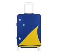 GuoChe Protector de equipaje de varios tamaños para la mayoría de equipaje estándar, elástico y elástico, resistente a los arañazos, protector de maleta para viajes, Bandera de Tokelau, XL 29-32 in