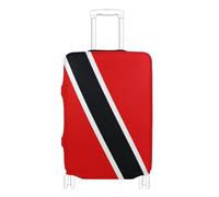 GuoChe Protector de equipaje de varios tamaños para la mayoría de equipaje estándar, elástico y elástico, resistente a los arañazos, protector de maleta para viajes, Bandera nacional de Trinidad y