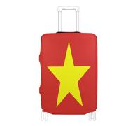 GuoChe Protector de equipaje de varios tamaños para la mayoría de equipaje estándar, elástico y elástico, resistente a los arañazos, protector de maleta para viajes, Bandera deVietnam, S 18-20 in