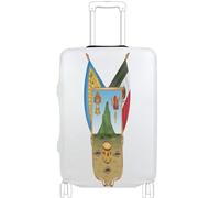 GuoChe Protector de equipaje de varios tamaños para la mayoría de equipaje estándar, funda suave antideslizante para equipaje de viaje, Bandera de Hidalgo, M 22-24 in, Vintage