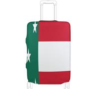 GuoChe Protector de equipaje de varios tamaños para la mayoría de equipaje estándar, funda suave antideslizante para equipaje de viaje, Bandera de Yucatán, L 26-28 in, Vintage