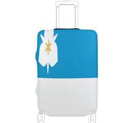GuoChe Protector de equipaje de varios tamaños para la mayoría de equipaje estándar, funda suave antideslizante para equipaje de viaje, Bandera de la ciudad de Salt Lake City Utah 2020, L 26-28 in