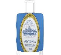 GuoChe Protector de equipaje de varios tamaños para la mayoría de equipaje estándar, funda suave antideslizante para equipaje de viaje, Bandera de ciudad de Boston, S 18-20 in, Vintage