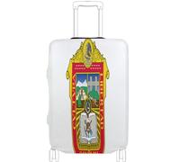 GuoChe Protector de equipaje de varios tamaños para la mayoría de equipaje estándar, funda suave antideslizante para equipaje de viaje, Bandera del Estado de México, L 26-28 in, Vintage
