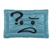 GuoChe Question Mark - Colchón lavable para mascotas, suave, cómodo, parte inferior antideslizante para perros grandes, jumbo, medianos y pequeños, 36 x 24 pulgadas