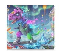 GuoChe Tarjetero de cuero para registro de automóvil y seguro, para hombres y mujeres, accesorios para camiones, documentos, tarjetas, licencia de patinaje de dinosaurios en tierras flotantes mágicas