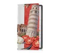 GuoChe Tarjetero de registro de automóvil y seguro de Italia, monumentos y cultura de piel sintética, para licencia de conducir, tarjeta de seguro, papeleo para hombres y mujeres, 1 tamaño