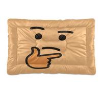 GuoChe Thinking Look - Cama lavable para perros y gatos, suave, cómoda, parte inferior antideslizante para perros medianos/grandes, 36 x 24 pulgadas