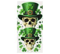 GuoChe Toalla de playa Sugar Skull St Patrick Day of The Dead Lucky Shamrock