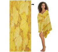 GuoChe Toallas de playa magnéticas de hoja de arce amarilla de Canadá de gran tamaño Better Homes