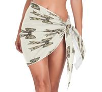 GuoChe Traje de baño de camuflaje de estilo sureño de la vieja escuela, coqueta, lazo, pato, cubierta de traje de baño para mujeres