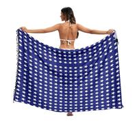 GuoChe Traje de baño suelto para mujer, falda de traje de baño de 45 x 70 pulgadas, Bandera de béisbol con bandera de Estados Unidos, regalos geniales para amantes de los deportes, Large