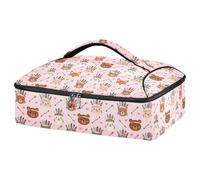 GuoChe Transportador de alimentos aislado para pizza, espuma EPE de 6 mm, utensilios y almacenamiento de servilletas, reuniones familiares, duradero y reutilizable, fondo de rubor, sombrero tribal de