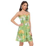 GuoChe Vestido de verano para mujer, suave, casual, parte superior de tubo, sexy, sin tirantes, para verano, playa, vacaciones, Leprechaun y monedas de oro del día de San Patricio, XXL