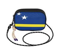 GuoChe West - Bolso bandolera para mujer con ranuras para tarjetas de crédito, para llevar a caminar, Bandera de Cura?ao, Talla única