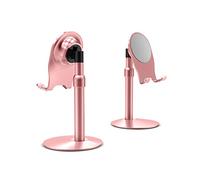 GUOCU Soporte Tablet/Móvil, Universal Multiángulo Soporte Ajustable para iPad Pro 10.5/9.7/12.9, iPad Mini 2 3 4, iPad Air, iPhone, Samsung Tab, Otras Smartphones e Tablets，Rosa,12.5-21.5cm