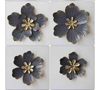 GUODDM Adornos De Pared, Flor 3D De Aleación Forjada, Artesanías De Hierro, Decoraciones De Pared Creativas, para Dormitorio, Sala De Estar Y Oficina(Gray)