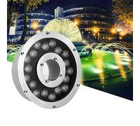 GUODDM Anillo De Luz LED Sumergible Para Fuente, Iluminación Paisajística Subacuática Impermeable IP68 Para Decoración, Foco Subacuático De 24 V Con Cambio De Color RGB Para Estanques(Green,24w)