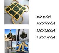 GUODDM Bolsa De Lona Flexible, Red De Carga para Elevación, Equipo De Elevación De Seguridad De Alta Resistencia para Trabajos De Construcción, Aparejos, Mudanzas, Remolque E Izaje(120X120CM)