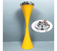 GUODDM Ceniceros con Forma De Altavoz - Cenicero De Pie para Interior Y Exterior, Soporte para Cenizas De Estilo Vintage, Acero Inoxidable Resistente Al Viento, con Tapa para Cigarrillos(B)