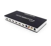 GUODDM Conmutador Divisor 4K, Matriz HDMI De 4 Entradas Y 2 Salidas, Concentrador De Expansión Ultra HD 3D, Sincronización De Audio/vídeo