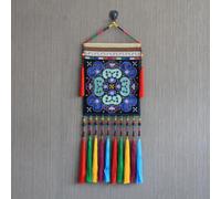 GUODDM Decoración Artística De Pared con Motivos De Estatuas | Tapiz Colgante De Macramé con Borlas De Tela |Tejido A Mano con Borlas (DIY) | Adorno Decorativo De Macramé para El Dormitorio(F)