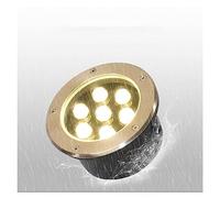 GUODDM Empotrable Al Aire Libre Focos - Focos Suelo Led Exterior, Foco LED Empotrado para Exteriores De 85-265V, IP67, Luz LED Impermeable para Caminos Subterráneos, Iluminación De Paisaje(Yellow,3W)