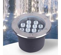 GUODDM Foco De Piscina - Luz De Jardín Subterránea De 110-230V, Lámpara LED De Iluminación Subacuática, IP68 Foco Suelo Empotrado Impermeable Para Exteriores(Yellow,6W)