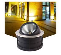 GUODDM Foco Empotrable LED para Exteriores COB, IP65, Resistente Al Agua, CA 85-265 V, Iluminación De Fondo para Jardín, Cabezal Inclinable, para Césped Y Paisajismo(White,10W)