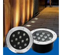 GUODDM Foco Empotrable Para Exteriores, Redondo, IP67, Resistente Al Agua, Para Jardín, Patio, Construcción, Iluminación(Blue,15W(85-265v))