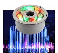 GUODDM Foco LED Empotrable Para Fuentes - Luces LED RGB Para Estanques, 12V/24V, Con Cambio De Color, Con Controlador, Luz Subacuática Impermeable IP68(Warm White,12W(12V))