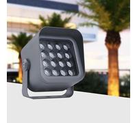 GUODDM Foco LED Para Exteriores - Luz LED Para Jardines Y Exteriores (AC85-265V), Resistente Al Agua IP65, Lámpara De Suelo Para, Iluminación De Largo Alcance(Blue,16w)
