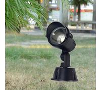 GUODDM Foco LED para Exteriores, Proyector De Césped COB, Luz Redonda para Árbol, Focos Empotrados De Hoteles, PParques E Iluminación De Banderas(A White,10W-AC220V)