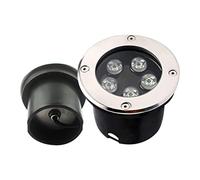 GUODDM Foco LED Subacuático Incrustado - Luces De Fuentes Subacuáticas, Iluminación Subacuática para Piscina AC/DC 24V, IP68, Foco Sumergible Impermeable para Paisaje Subacuático(Cold White,3W)