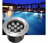 GUODDM Foco LED Subacuático - Luces De Piscina Led Sumergibles, Foco LED Subacuático Empotrado/luz De Paisaje Acuático/luz De Piscina, IP68 100% Resistente Al Agua 12V Luz Subacuática(Warm Light,3W)