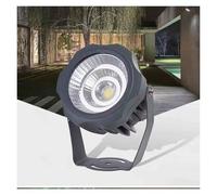 GUODDM Focos LED De Largo Alcance - Foco LED, Luces Redondas COB para Árboles, IP65, Impermeables, Ángulo Ajustable, para Pared, Publicidad, Letreros, Césped, Paisajes(White,20W(AC24V))
