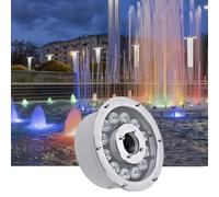 GUODDM Lámparas Para Fuentes Subacuáticas, Luz LED Anular Para Fuentes De 12V/24V, Luz LED Sumergible IP68 Con Orificio Central, Foco Para Acuarios Y Estanques(Warm White,6w(12v))