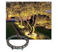 GUODDM Luces Que Abrazan Árboles, Focos LED De Anillo Para Árboles De 220 V CA, Luces De Pilar Impermeables Para Exteriores IP65, Lámpara De Paisaje De Colores Para Jardín Y Patio(A-yellow,7PCS(84W))