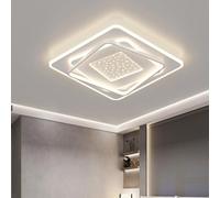 GUODDM Luz De Techo LED, Iluminación Creativa De Forma Cuadrada, Antideslumbrante Empotrable Ovalada, Enfoques De Control Remoto For Pasillos, Entradas Y Vestidores(B)