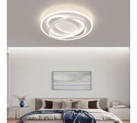 GUODDM Luz De Techo LED, Iluminación Creativa De Forma Redonda, Antideslumbrante Empotrable Ovalada, Enfoques De Control Remoto For Pasillos, Entradas Y Vestidores(B)