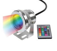 GUODDM Luz LED para Piscinas - Focos De 10W para Estanques Y Fuentes, Lámpara Empotrable para Suelo, Luces Subacuáticas, 12V, Resistente Al Agua IP68, Iluminación para Jardines(A- RGB)