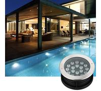 GUODDM Luz LED Subterránea - Lámpara LED Sumergible Para Fuente, Luz De Pared Para Piscina Impermeable IP68, Foco Empotrado Ultrafino De Bajo Voltaje De 24 V CA(Red,6W)