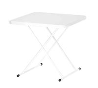 GUODDM Mesa Plegable, Escritorio De Estudio De Altura Ajustable, Portátil Y Plegable, Ideal For Comer, Eventos, Picnics En Interiores, Exteriores Y Camping(White)