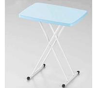 GUODDM Mesa Plegable, Escritorio De Estudio De Altura Ajustable, Portátil Y Plegable, Ideal For Comer, Eventos, Picnics En Interiores, Exteriores Y Camping(Blue)