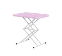 GUODDM Mesa Plegable, Escritorio De Estudio De Altura Ajustable, Portátil Y Plegable, Ideal para Comer, Eventos, Picnics En Interiores, Exteriores Y Camping(A)